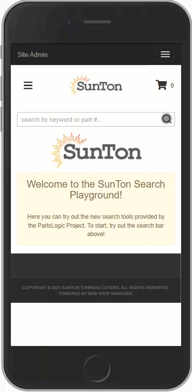 SunTon search example animated gif