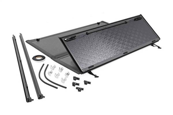 Rough Country - Rough Country - Dodge Low Prof Hrd Tri-Fold Tonn Cvr (09-18 Ram 1500, 5.5ft Bed W/O Rambox) - 47319550