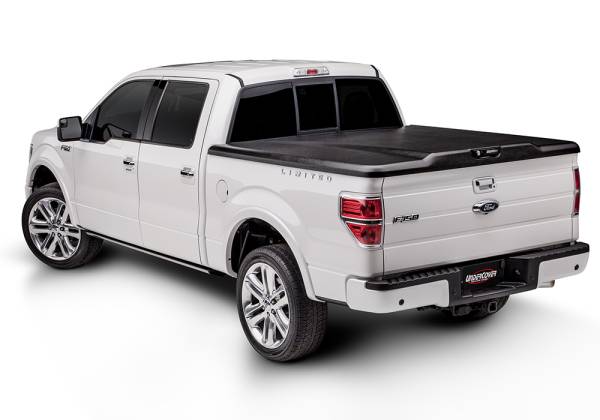 Undercover - Undercover - Elite 21 F150 6'7"  Hard Non-Folding Cover 8'1"/5'6"/6'6" Bed ABS/Plastic Black - UC2218