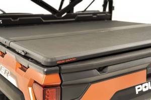 Rough Country - Rough Country - Polaris Hard Folding Bed Cover w/Tailgate Lock (18-20 Ranger 1000XP) - 47719542 - Image 2