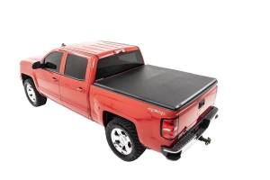 Rough Country - Rough Country - GM Soft Tri-Fold Bed Cover (14-18 1500 PU - 6' 5" Bed w/o Cargo Mgmt) - RC44214650 - Image 2