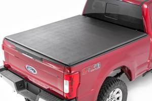 Rough Country - Ford Soft Tri-Fold Bed Cover (99-16 F-250/350 - 6' 5" Bed w/o Cargo Mgmt) - RC44599650
