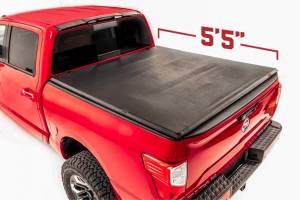 Rough Country - Rough Country - Nissan Soft Tri-Fold Bed Cover (17-20 Titan - 5' 6" Bed w/o Cargo Mgmt) - RC44816550 - Image 2